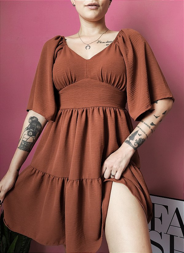 Vestido Siena - Marrom