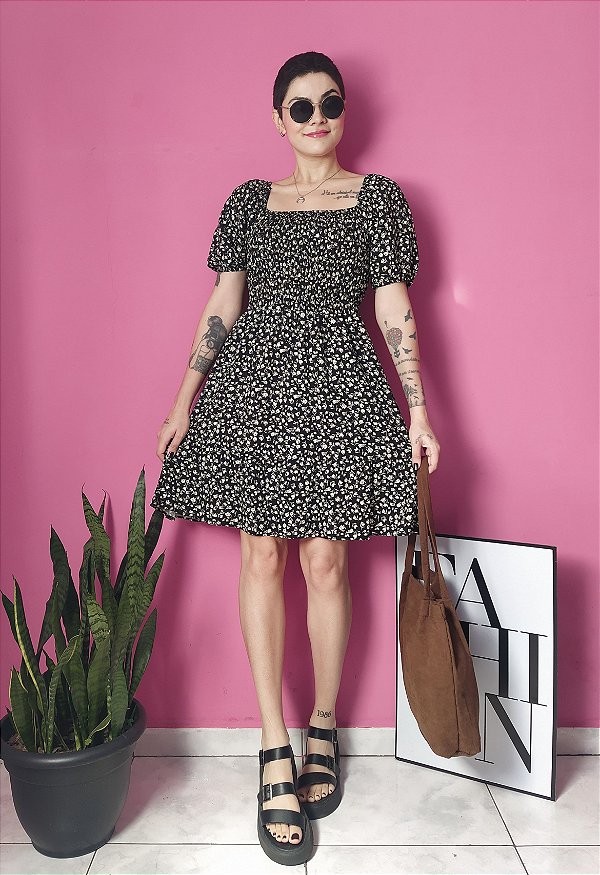 Vestido Ivy - Preto