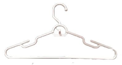 kit 10 und - Cabide Fino Cavado Branco