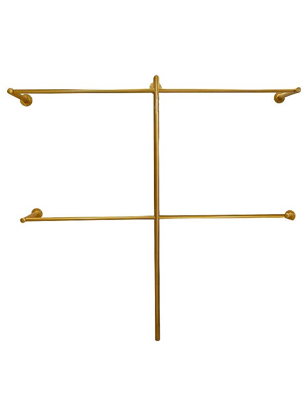 Arara Tubular Dourada Dupla