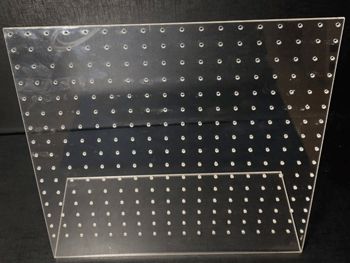Exp Placa de Brinco  Grande Transparente