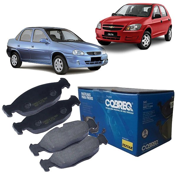 Jogo de Pastilha de Freio Dianteira Chevrolet Gm Prisma Celta Classic Cobreq