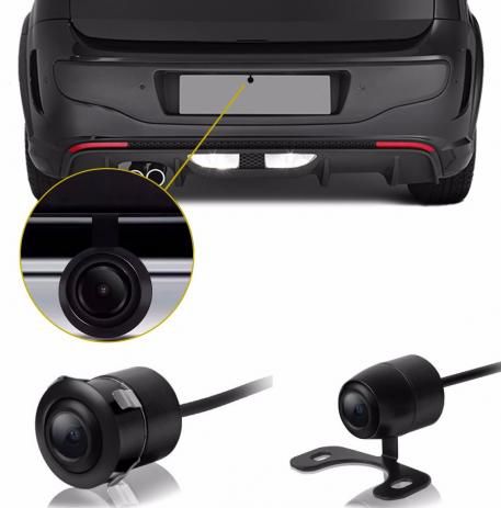 Câmera de Ré Colorida 2 em 1 Para-Choque ou Borboleta Universal