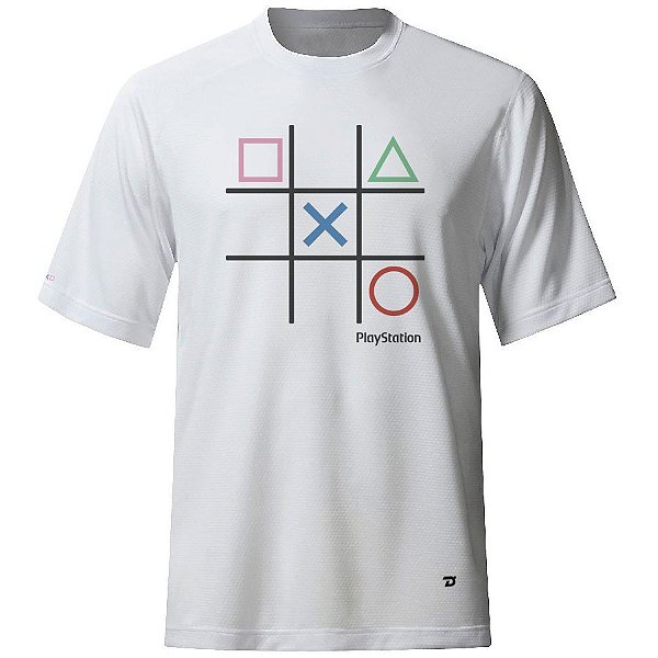 Camiseta Jogo da Velha Playstation - DAQ Games