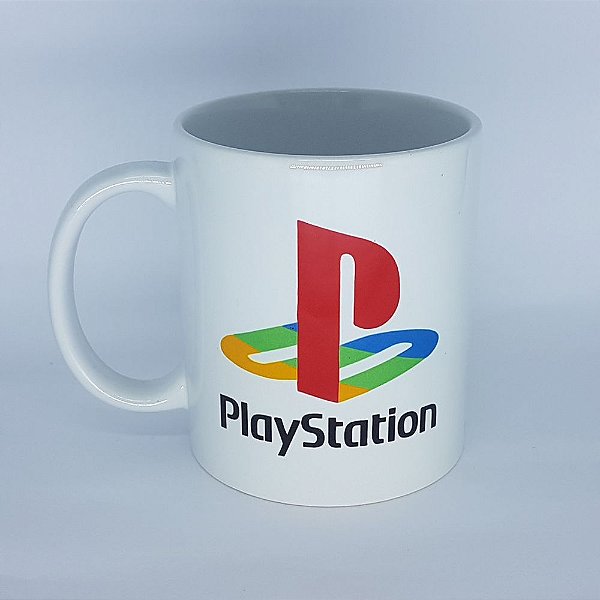 Caneca Playstation Branca