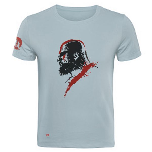 Camiseta God of War cinza claro