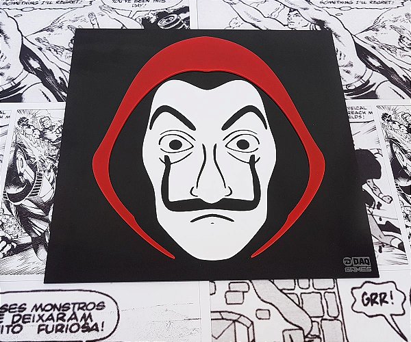 Quadro 3D La Casa de Papel