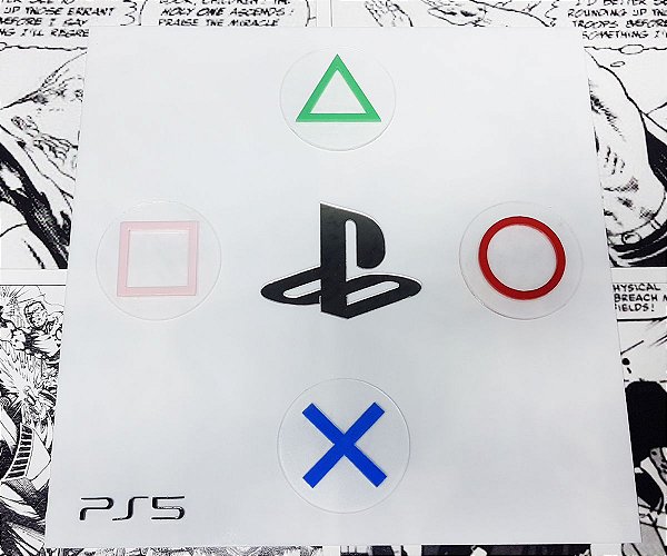 Quadro PlayStation 5 em 3D