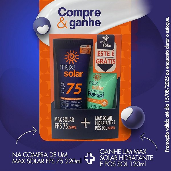 KIT MAX SOLAR FPS 75 + PÓS-SOL