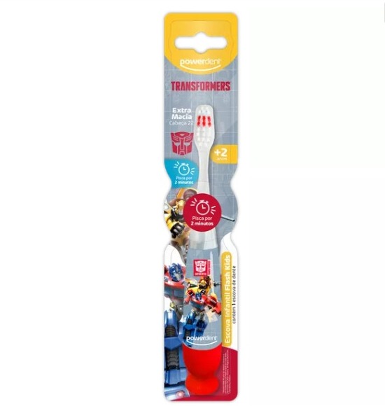 Escova de dente Powerdent Flash Kids Transformers