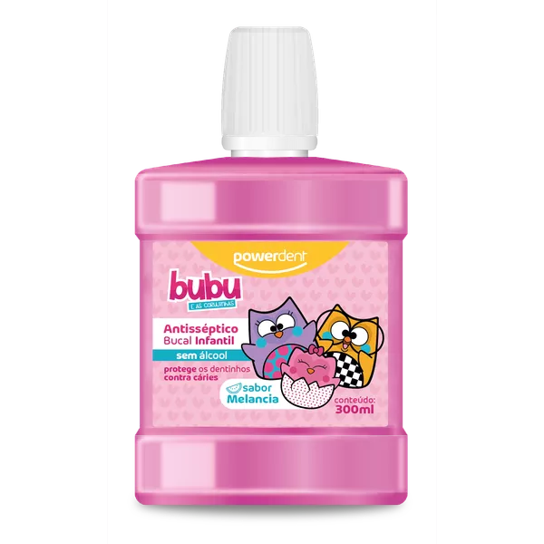 Antisséptico Bucal Infantil PowerDent Bubu 300ml