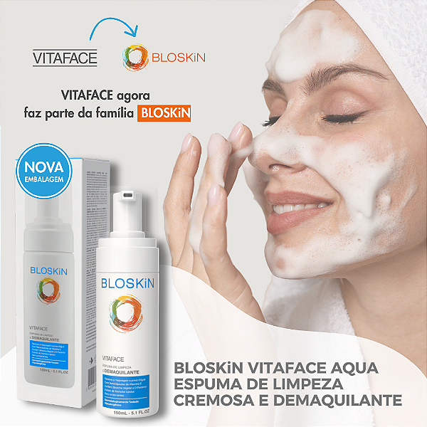 BLOSKiN ESPUMA DE LIMPEZA FACIAL E DEMAQUILANTE 150ml