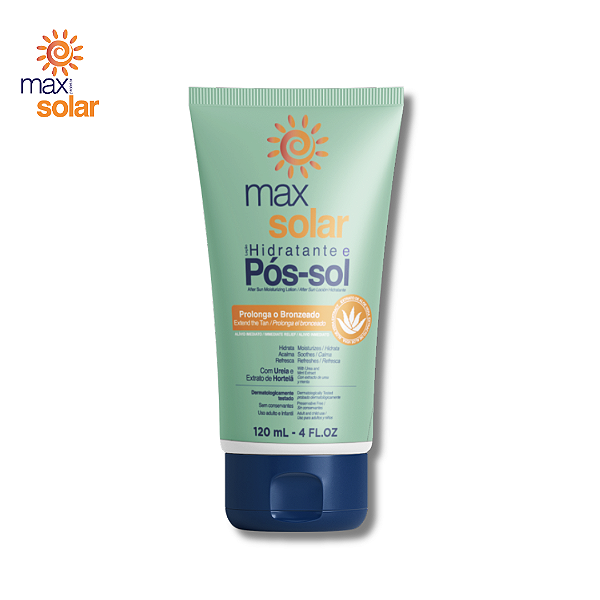 MAX SOLAR LOÇÃO HIDRATANTE E PÓS-SOL - 120 mL