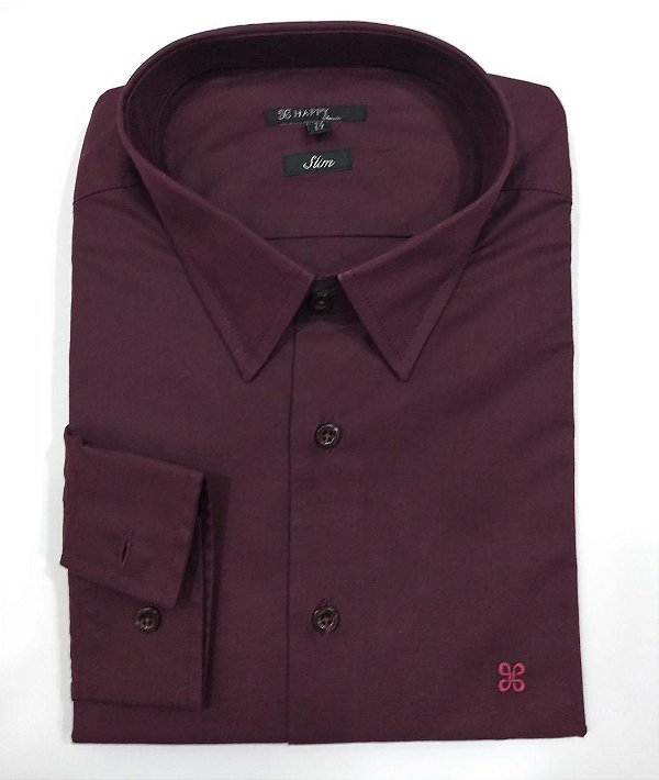 44175-02 CAMISA ML SLIM HAPPY