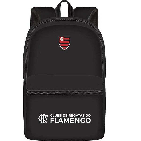 Bolsa Mochila Esportiva Flamengo 10341 Preta Com 02 Divisões