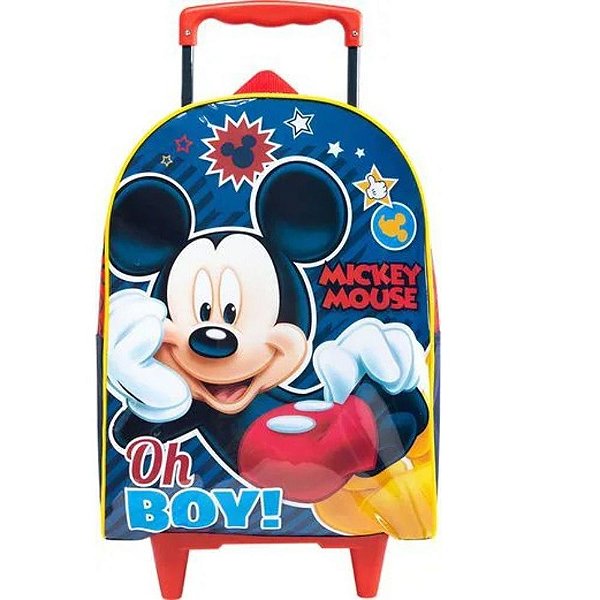 Mochila com Rodas  Mala Infantil Escolar Unissex 16 Mickey 9300