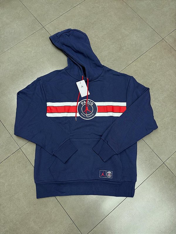 PSG X NIKE AIR JORDAN MOLETOM TEAM LOGO PRINTING BLUE