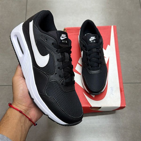 TÊNIS NIKE AIR MAX SC BLACK/WHITE (COMPLETO)