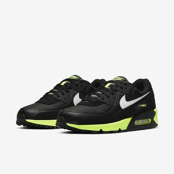 Nike air max black sales and volt