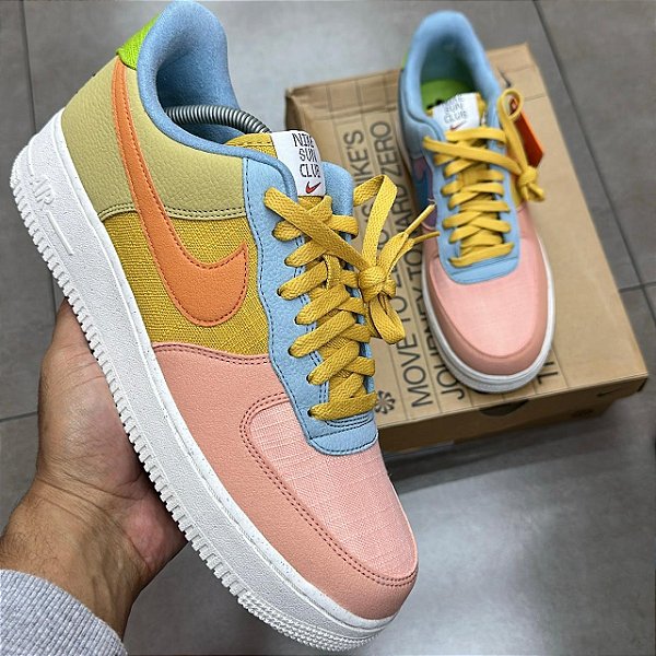 TÊNIS NIKE AIR FORCE 1 LOW "SUN CLUB" (COMPLETO)