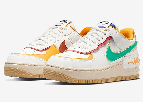 TÊNIS NIKE AIR FORCE 1 SHADOW MULTI COLOR (COMPLETO)