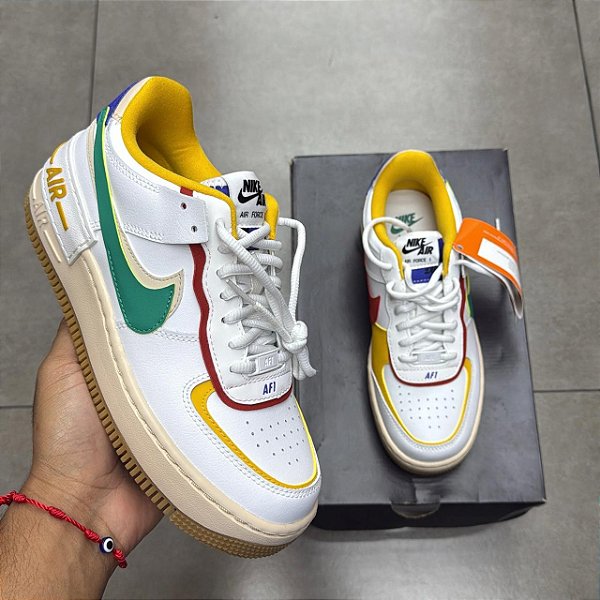 TÊNIS NIKE AIR FORCE 1 SHADOW MULTI COLOR (COMPLETO)