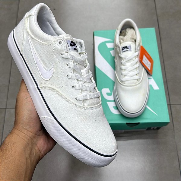 TÊNIS NIKE SB CHRON 2 BRANCO (COMPLETO)