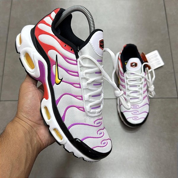 TÊNIS NIKE AIR MAX PLUS WHITE RED MAGENTA (SEM CAIXA)