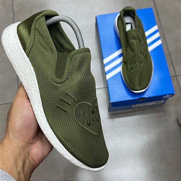 TÊNIS ADIDAS PURE SLIP-O HUMAN MADE WILD PINE (COMPLETO)