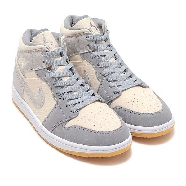 TÊNIS AIR JORDAN 1 MID SE 'COCONUT MILK PARTICLE GREY' (SEM CAIXA)