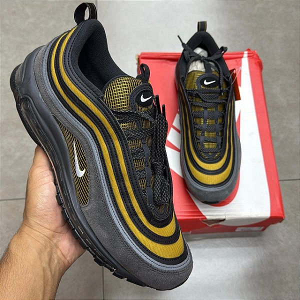 TÊNIS NIKE AIR MAX 97 SE "MEDIUM ASH & BRONZINE" (COMPLETO)