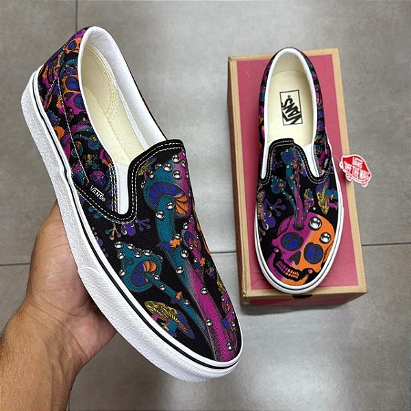 TÊNIS VANS SLIP ON TRIPPY DRIP BLACK (COMPLETO)