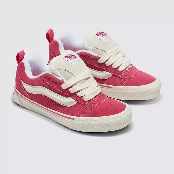 TÊNIS VANS KNU SKOOL SEASONAL HERO: PINK TRUE WHITE (COMPLETO)