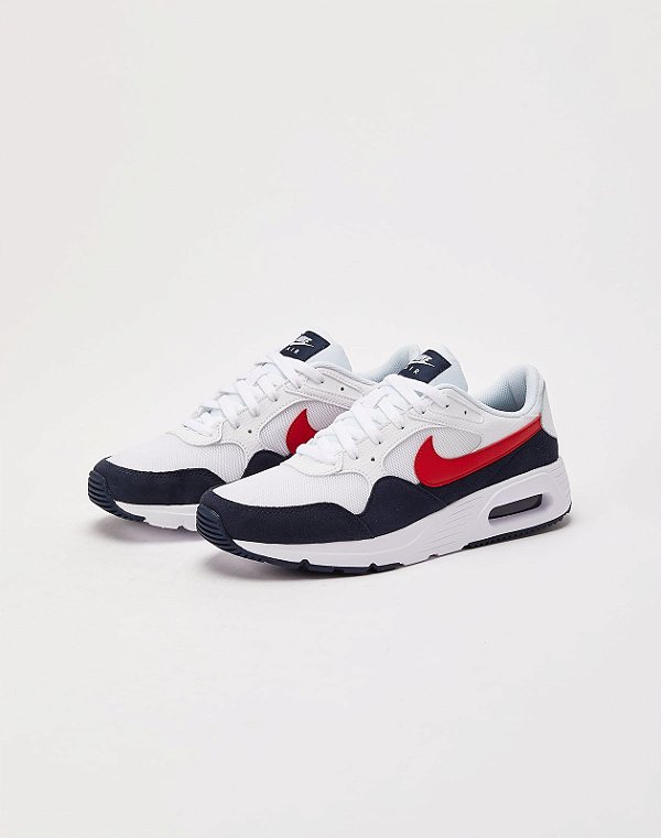 TÊNIS NIKE AIR MAX SC WHITE UNIVERSITY RED (COMPLETO)