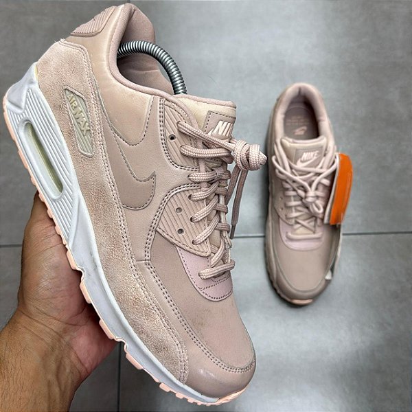 TÊNIS NIKE AIR MAX 90 PREMIUM BEIGE PINK (SEM CAIXA)