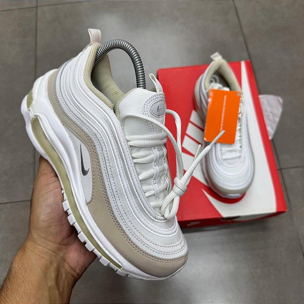 TÊNIS NIKE AIR MAX 97 BEIGE WHITE (COMPLETO)