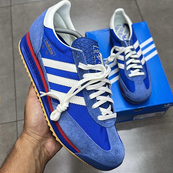 TÊNIS ADIDAS SL 72 RS AZUL (COMPLETO)