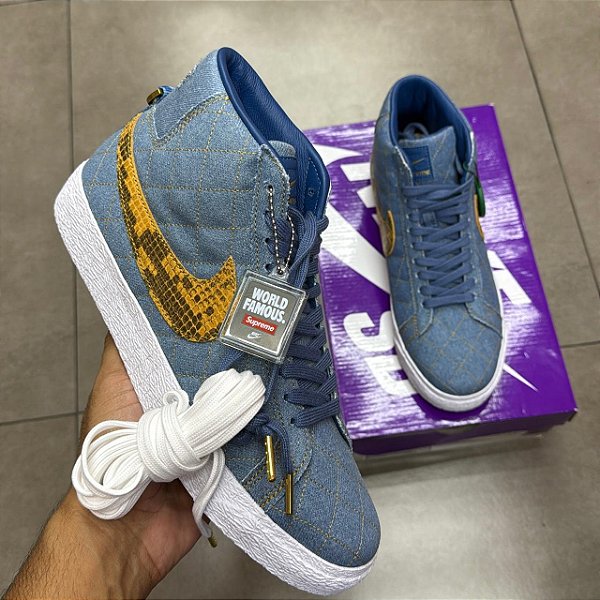 TÊNIS NIKE SB BLAZER MID QS SUPREME (COMPLETO)