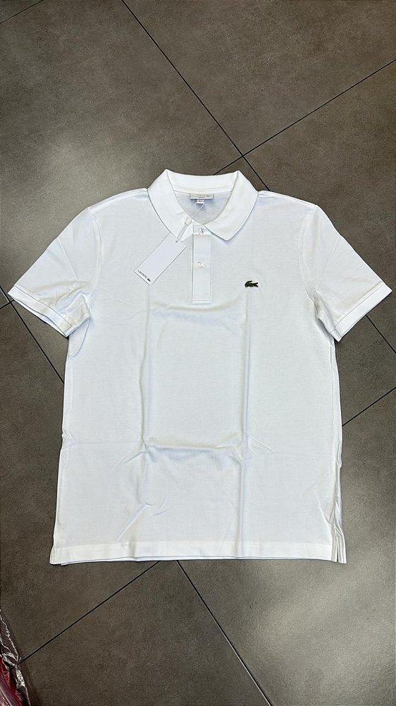 POLO LACOSTE SLIM/CLASSIC FIT BRANCA