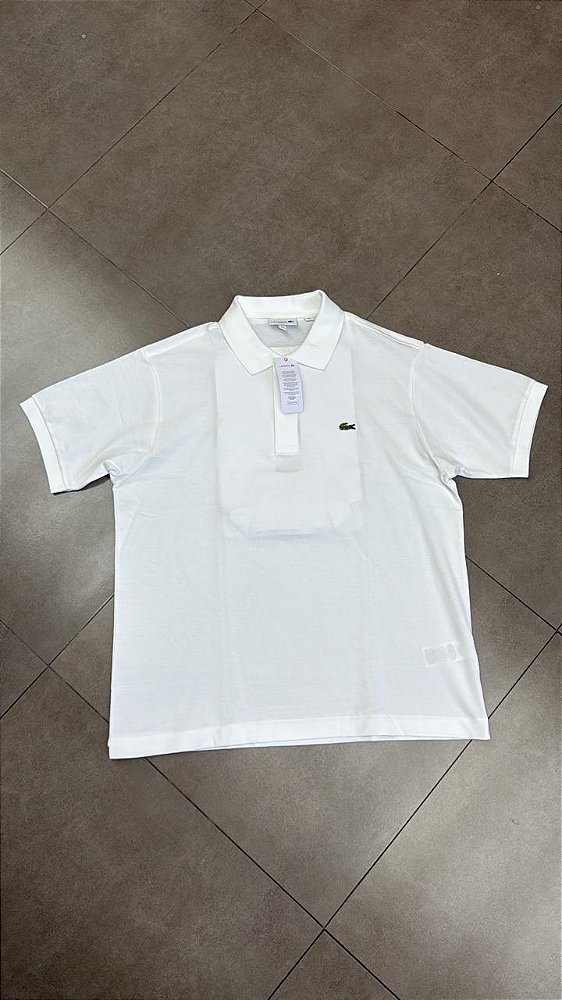 POLO LACOSTE SLIM/CLASSIC FIT BRANCA