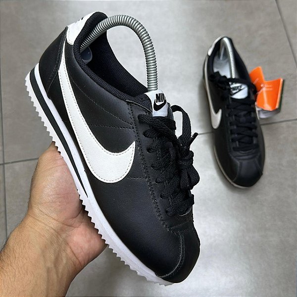 TÊNIS NIKE CORTEZ LEATHER BLACK (SEM CAIXA)