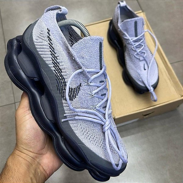 TÊNIS NIKE AIR MAX SCORPION FLYKNIT DARK PEWTER GREY (COMPLETO)