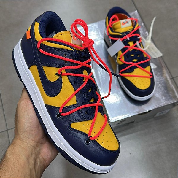 TÊNIS OFF-WHITE X NIKE DUNK MICHIGAN (COMPLETO)