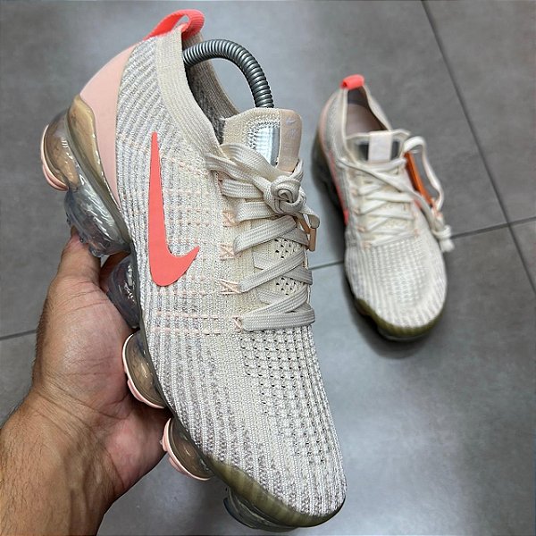TÊNIS NIKE AIR VAPORMAX FLYKNIT 3 LIGHT CREAM (SEM CAIXA)