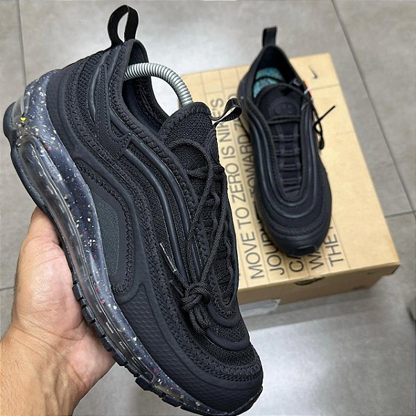TÊNIS  NIKE AIR MAX 97 TERRASCAPE TRIPLE BLACK (COMPLETO)