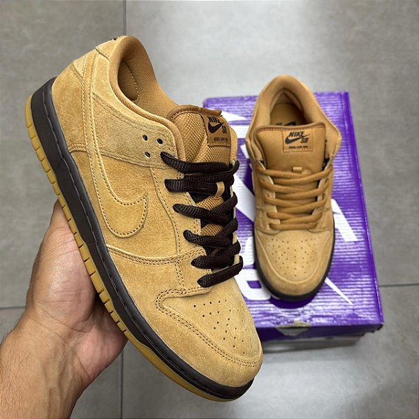 TÊNIS NIKE SB DUNK LOW WHEAT MOCHA (COMPLETO)