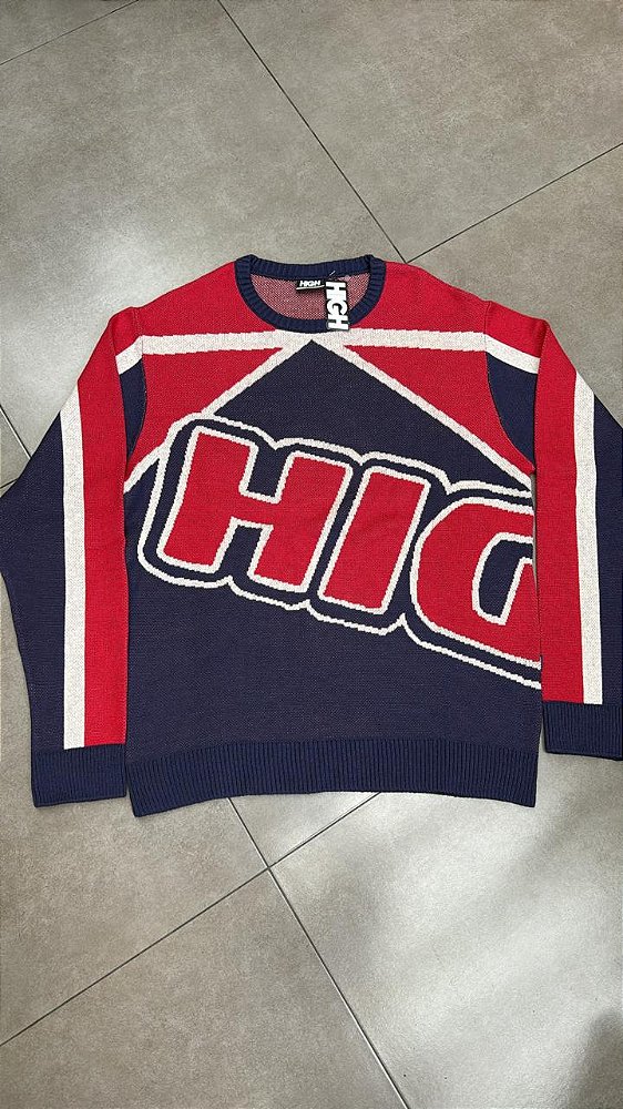 SUÉTER HIGH COMPANY SCHOOL NAVY RED