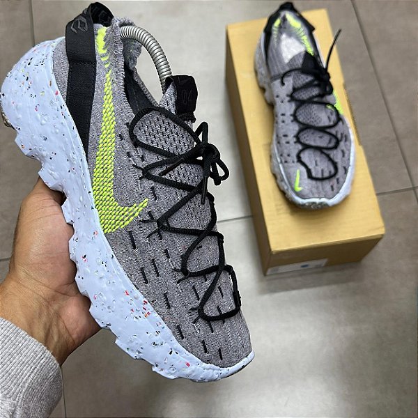 TÊNIS NIKE SPACE HIPPIE 04 GREY VOLT (COMPLETO)