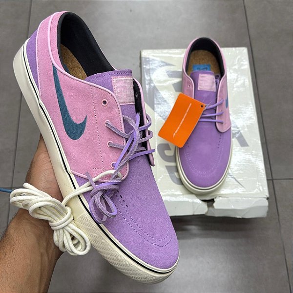 TÊNIS NIKE SB JANOSKI+ LILAC MEDIUM SOFT PINK (COMPLETO)