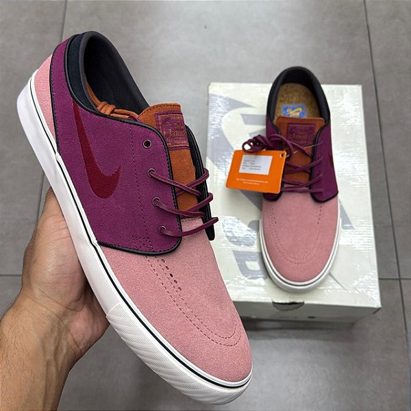 TÊNIS NIKE SB JANOSKI OG+ RED STARDUST AND ROSEWOOD (COMPLETO)